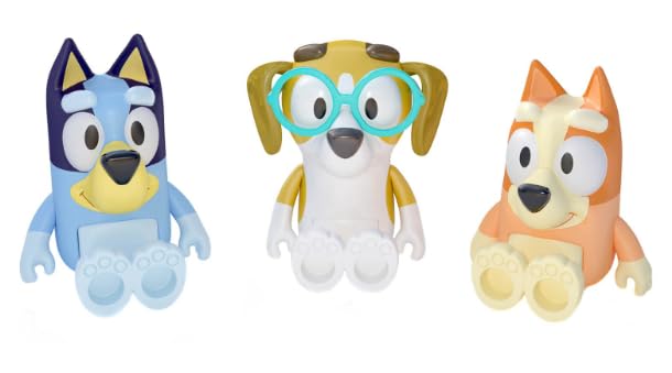 Bluey Toys: Bingo, Honey 3 Pack of Play Figures ? 3 Figures with Movable Parts ? 3 Action Figures from the hit children?s show- Official Collectable Toys, Sister Bingo and Friend Honey