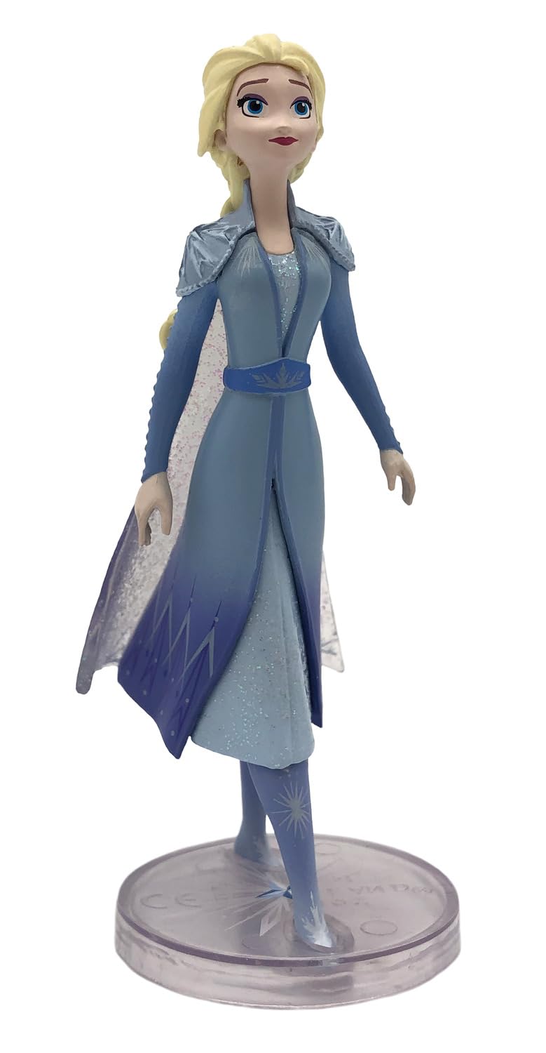 Bullyland 13415-100 Years Disney Toy Figures Set with Princess Elsa in 4 Variations, Ideal as a Small Gift for Children from 3 Years