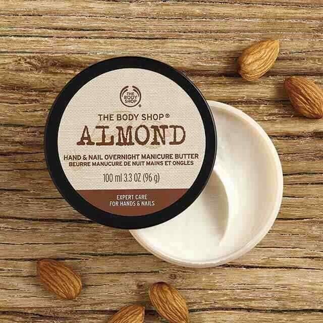 The Body Shop Almond Hand And Nail Overnight Manicure Butter New - Discontinued