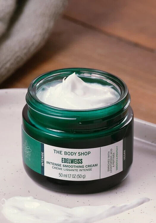 NEW!!! The Body Shop Edelweiss Intense Smoothing Day Cream 50ml ( 1.7 Oz )