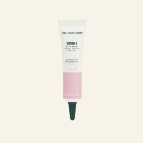 NEW!!! The Body Shop Vitamin E 15ml Eye Cream with Hyaluric Acid - Vegan
