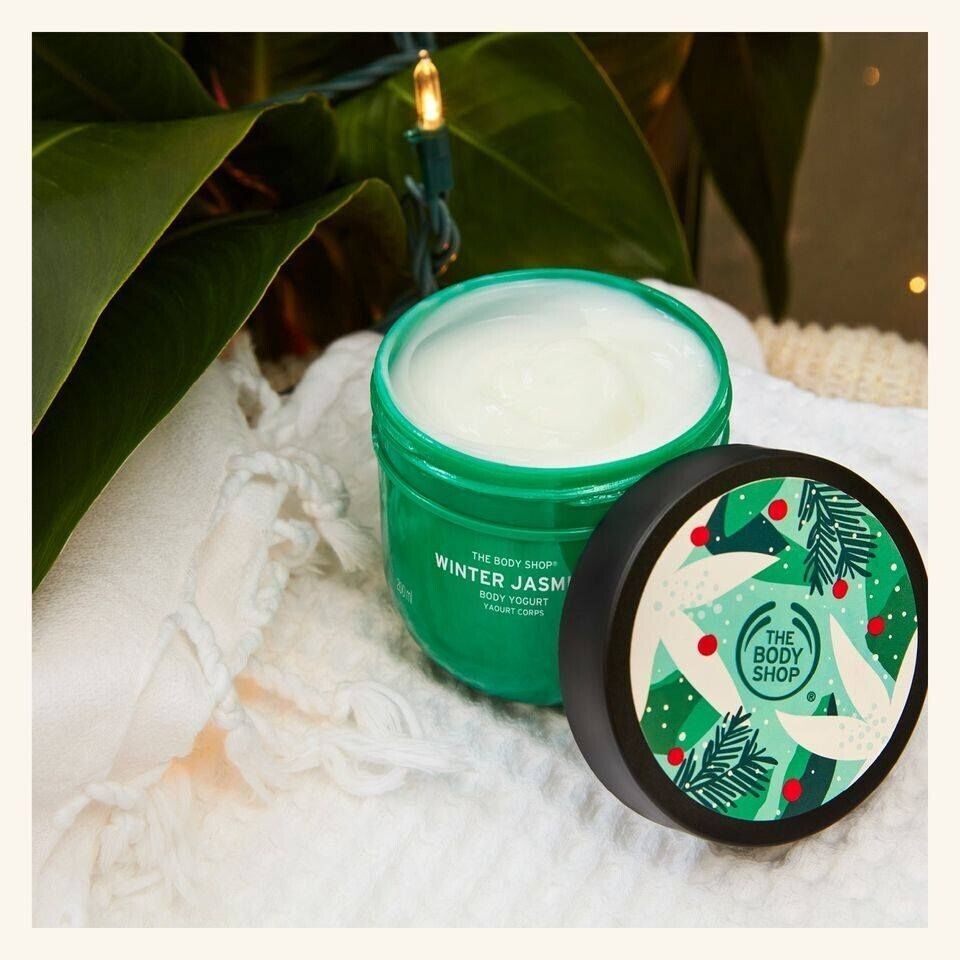 NEW!!! The Body Shop Winter Jasmine festive BODY YOGURT 196g &Shower Gel 250ml