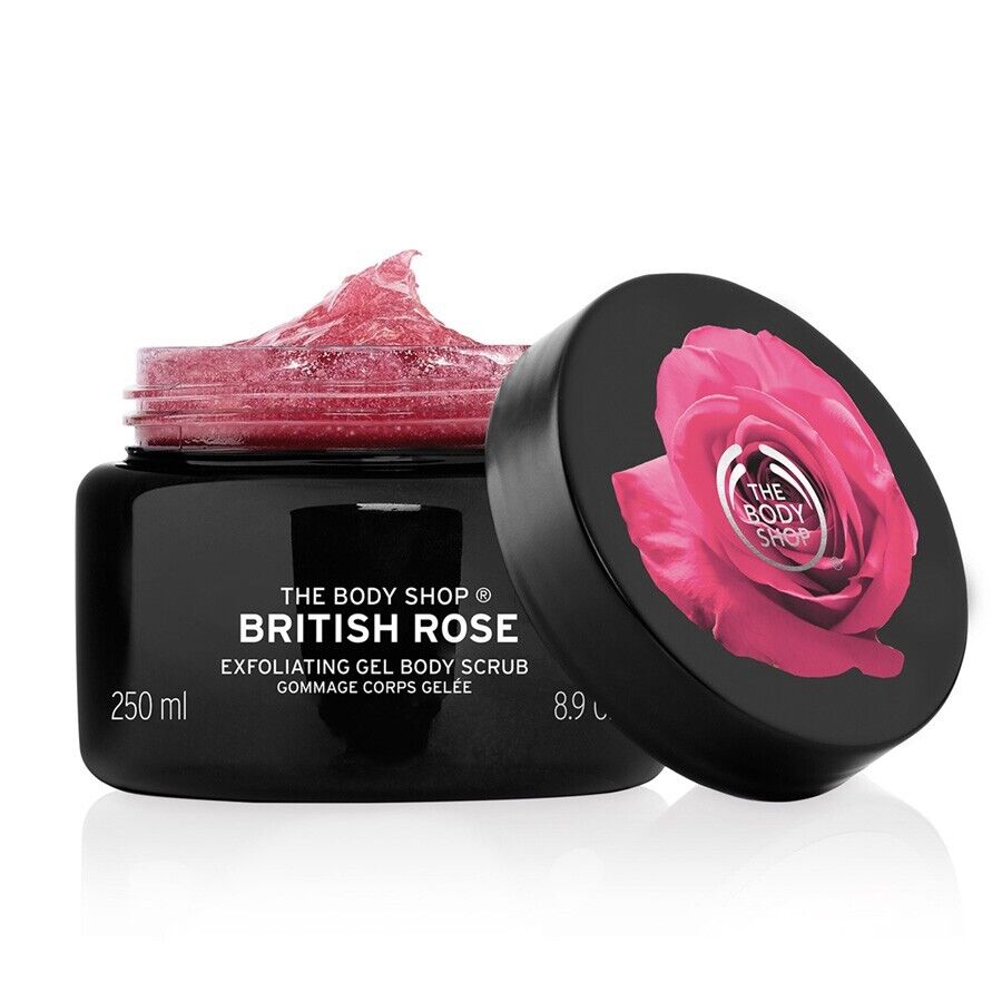 The Body Shop British Rose Body Scrub 50ml (Travel Size)