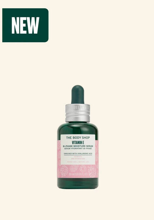 NEW!!! The Body Shop Vitamin E Bi-Phrase Serum - Hydration - 1 Fl Oz - 30ml