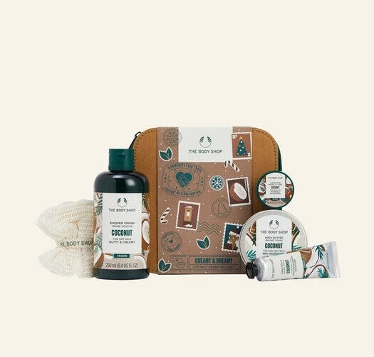 NEW!!!!!!! The Body Shop Creamy & Dreamy Coconut Essentials Gift Set