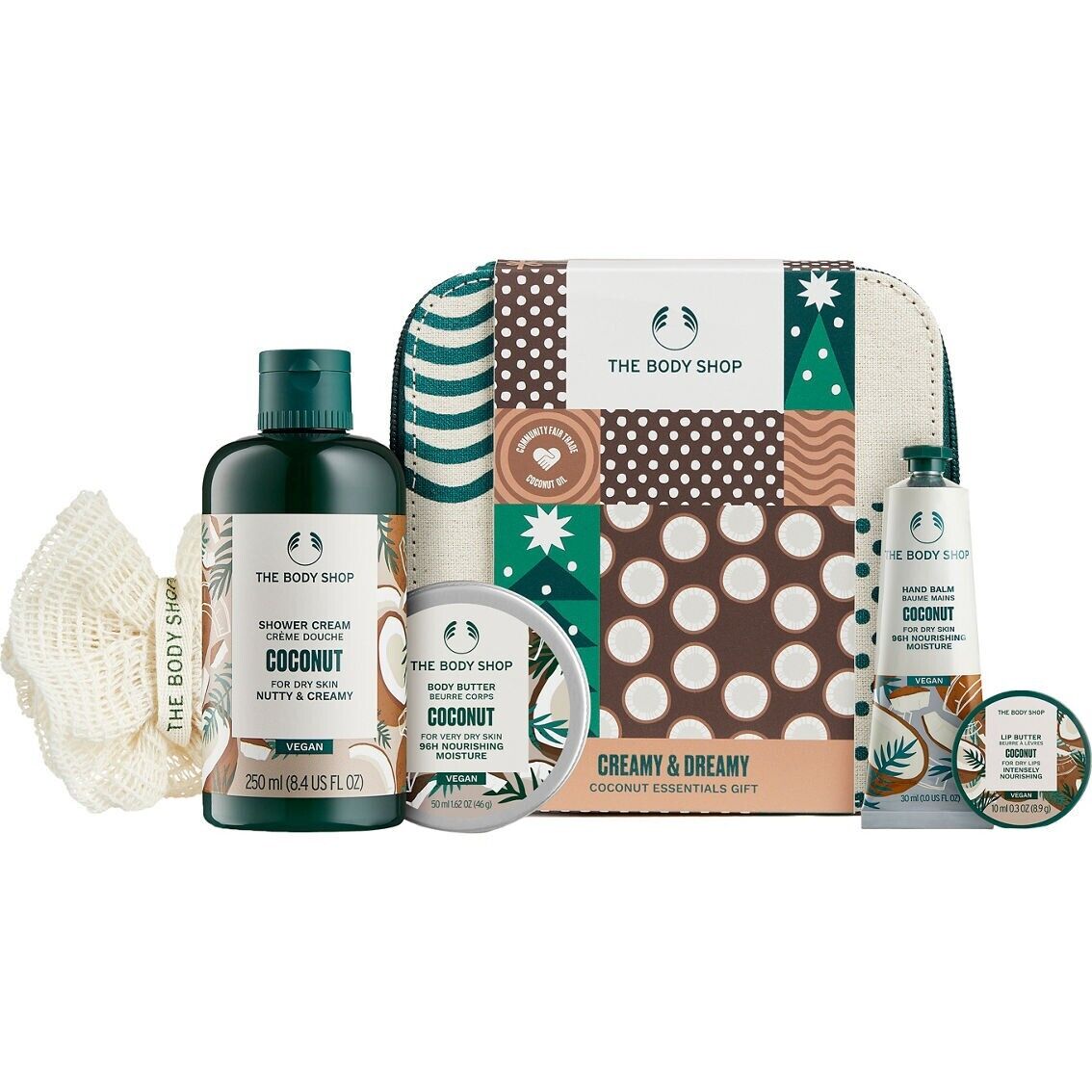 NEW!!!!!!! The Body Shop Creamy & Dreamy Coconut Essentials Gift Set