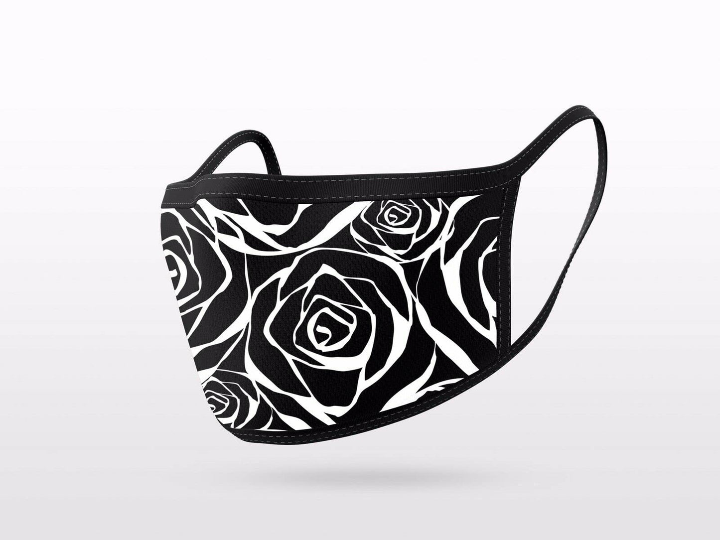 Womens Flower Floral Face Masks | Washable Fabric Face Masks | Individually Packed | 3 pack | 3 Layers Cloth Face Masks | UK Seller