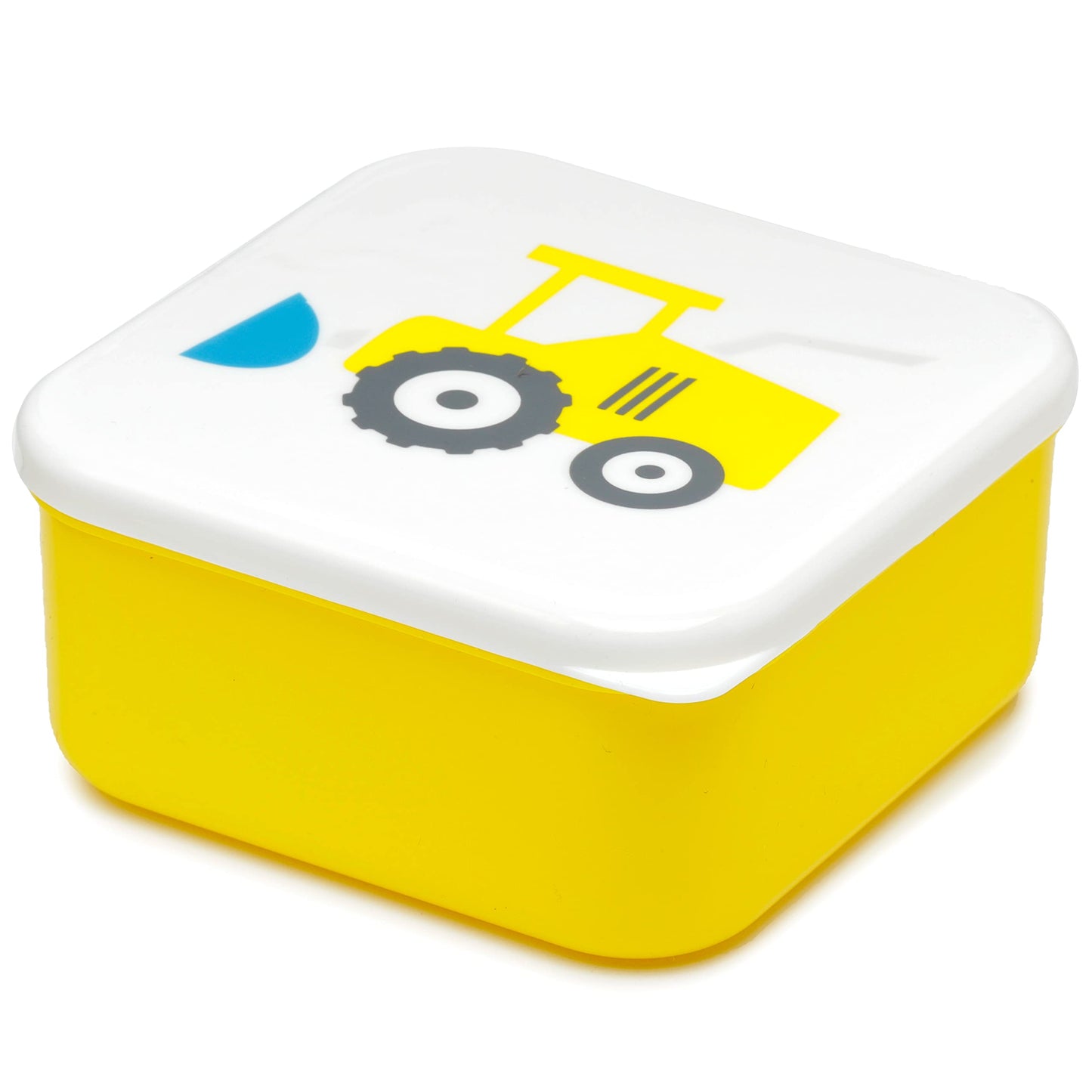 Puckator Little Tractors Set of 3 Lunch Box Snack Pots M/L/XL - Lunchbox with Multi Compartments - Small Food Containers - Lunchbox for Adults and Kids - Girls Boys Lunchbox - Snack Storage
