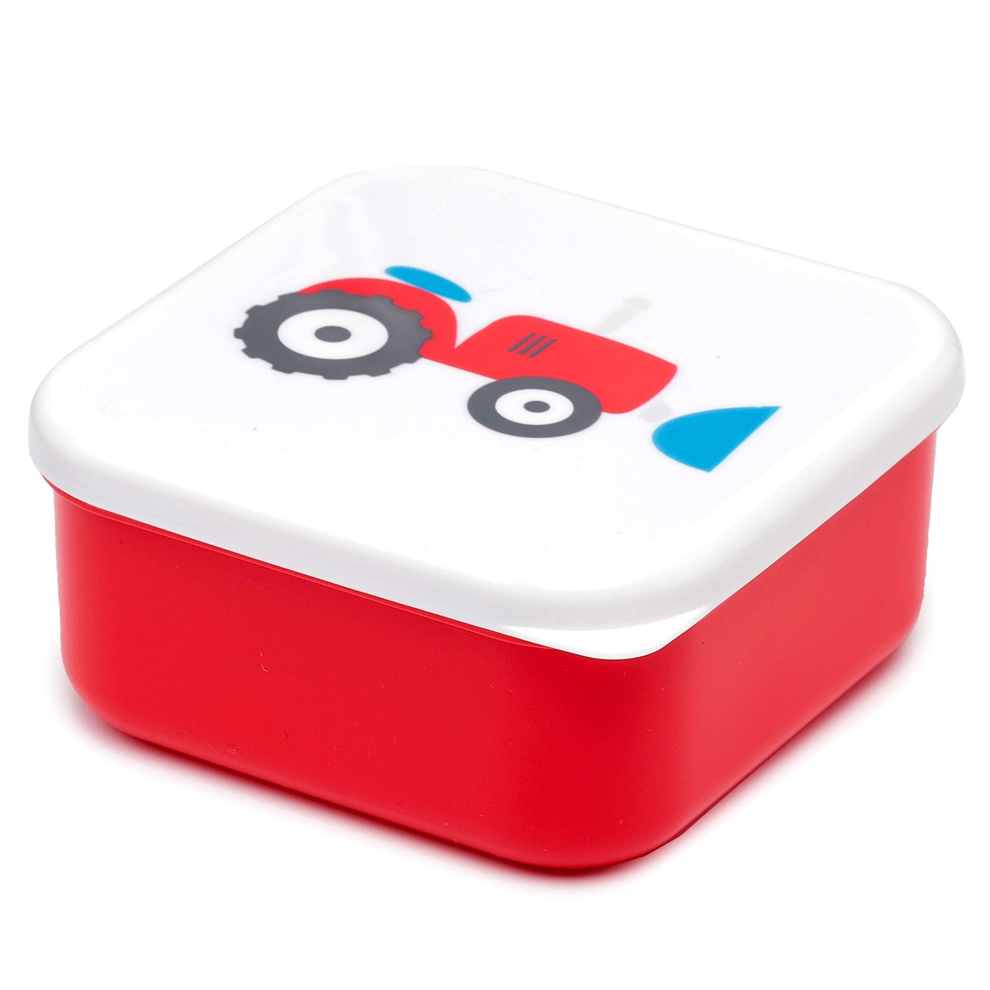 Puckator Little Tractors Set of 3 Lunch Box Snack Pots M/L/XL - Lunchbox with Multi Compartments - Small Food Containers - Lunchbox for Adults and Kids - Girls Boys Lunchbox - Snack Storage