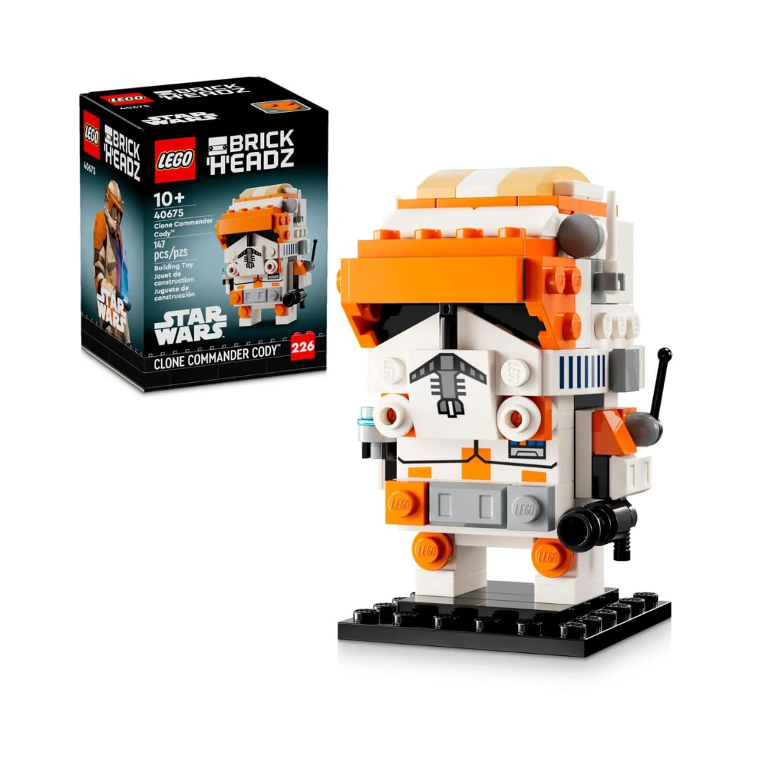 LEGO 40675 Brickheadz Star Wars Clone Commander Cody 10+ 147 Pieces Buildable Toy Figure