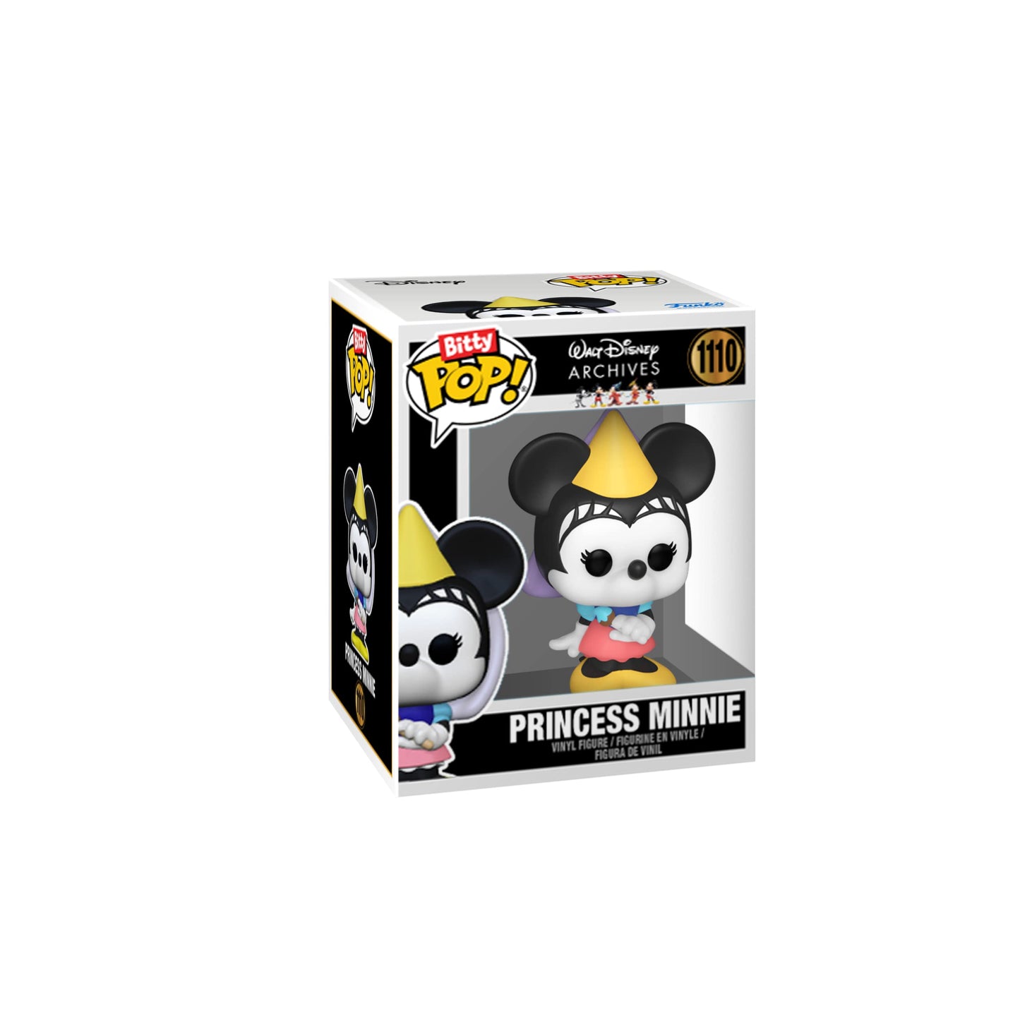Funko Bitty POP! Disney - Sorcerer Mickey, Dale, Princess Minnie and A Surprise Mystery Mini Figure - 0.9 Inch (2.2 Cm) Collectable - Stackable Display Shelf Included - Gift Idea - Cake Topper