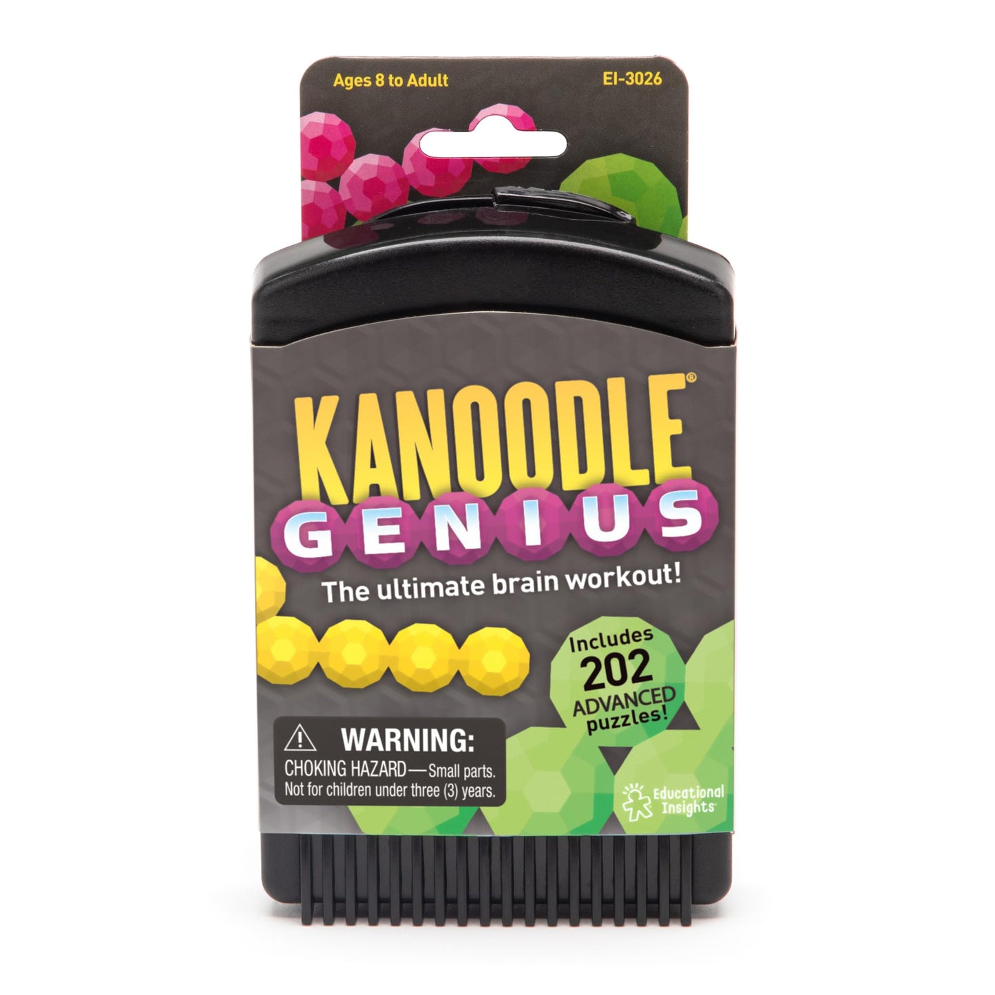 Learning Resources Kanoodle Genius 3-D Puzzle Brain Teaser Game for Adults, Teens & Kids, Over 200 Challenges, Stocking Filler, Gift for Ages 8+