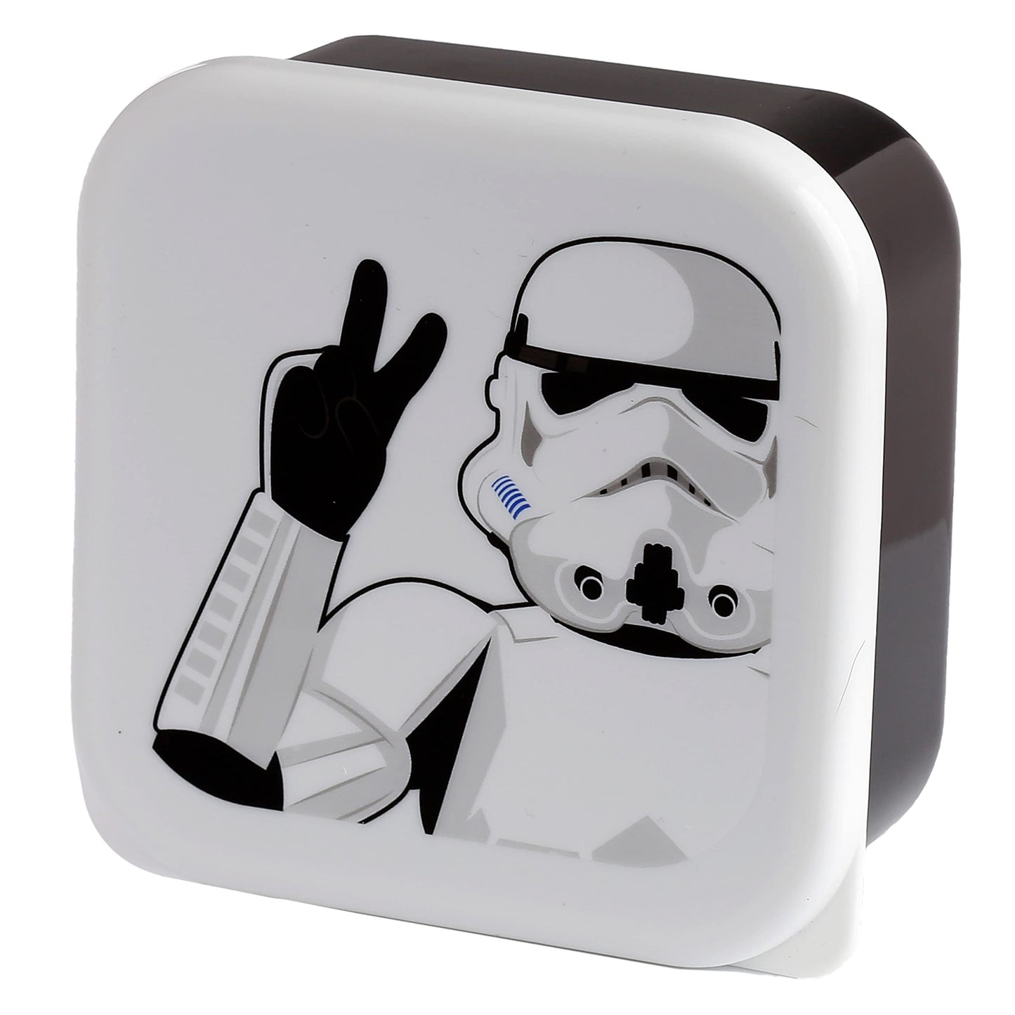 Puckator The Original Stormtrooper Set of 3 Lunch Box Snack Pots M/L/XL - Lunchbox with Multi Compartments - Small Food Containers - Lunchbox for Adults and Kids - Girls Boys Lunchbox - Snack Storage