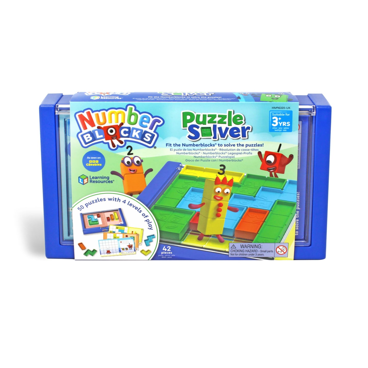 Learning Resources Numberblocks Puzzle Solver, Toys for 3 Year Old Boys and Girls, 50 Puzzles with 4 Levels of Play, Travel Games