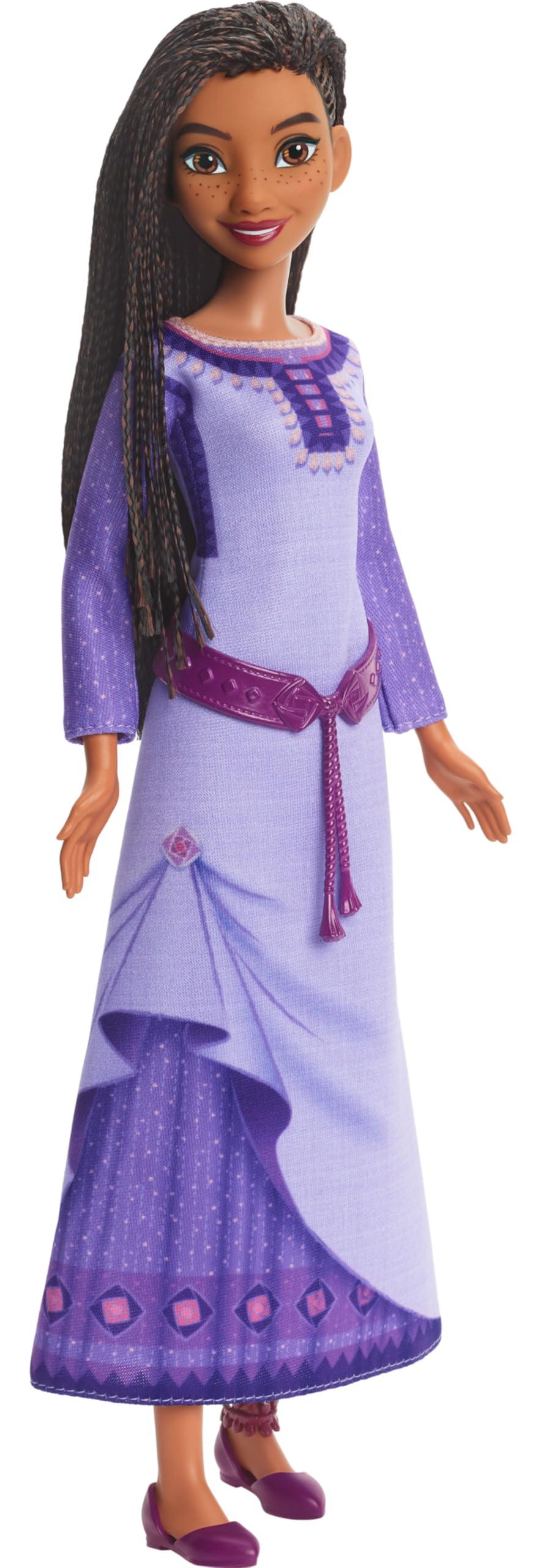 Mattel Disney's Wish Singing Asha of Rosas Fashion Doll & Star Figure, Posable with Removable Outfit, Sings ?This Wish? in English, HPX26