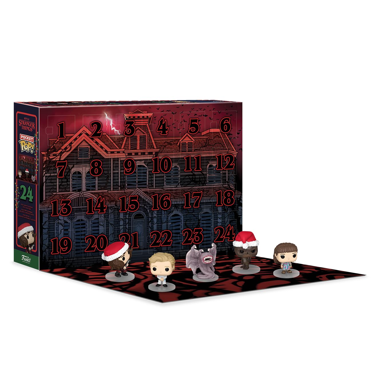 Funko Advent Calendar: Stranger Things 2024-24 Days Of Surprise - Collectable Vinyl Mini Figures - Mystery Box - Gift Idea - Holiday Xmas for Girls, Boys & Kids - Christmas Countdown