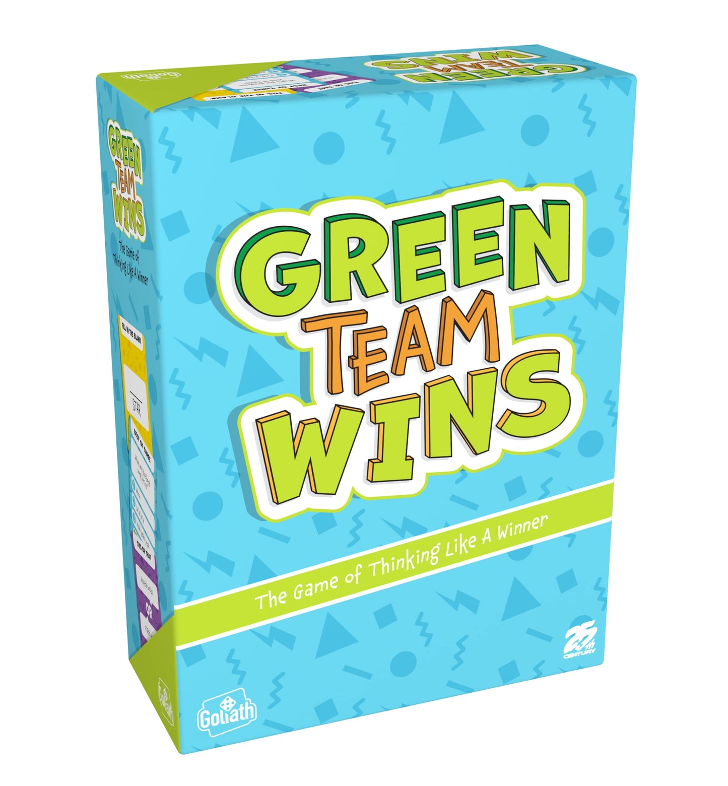 Goliath Games - Green Team Wins, The Game of Thinking Like a Winner, Family Party Games, for 3-6 Players, Ages 10+