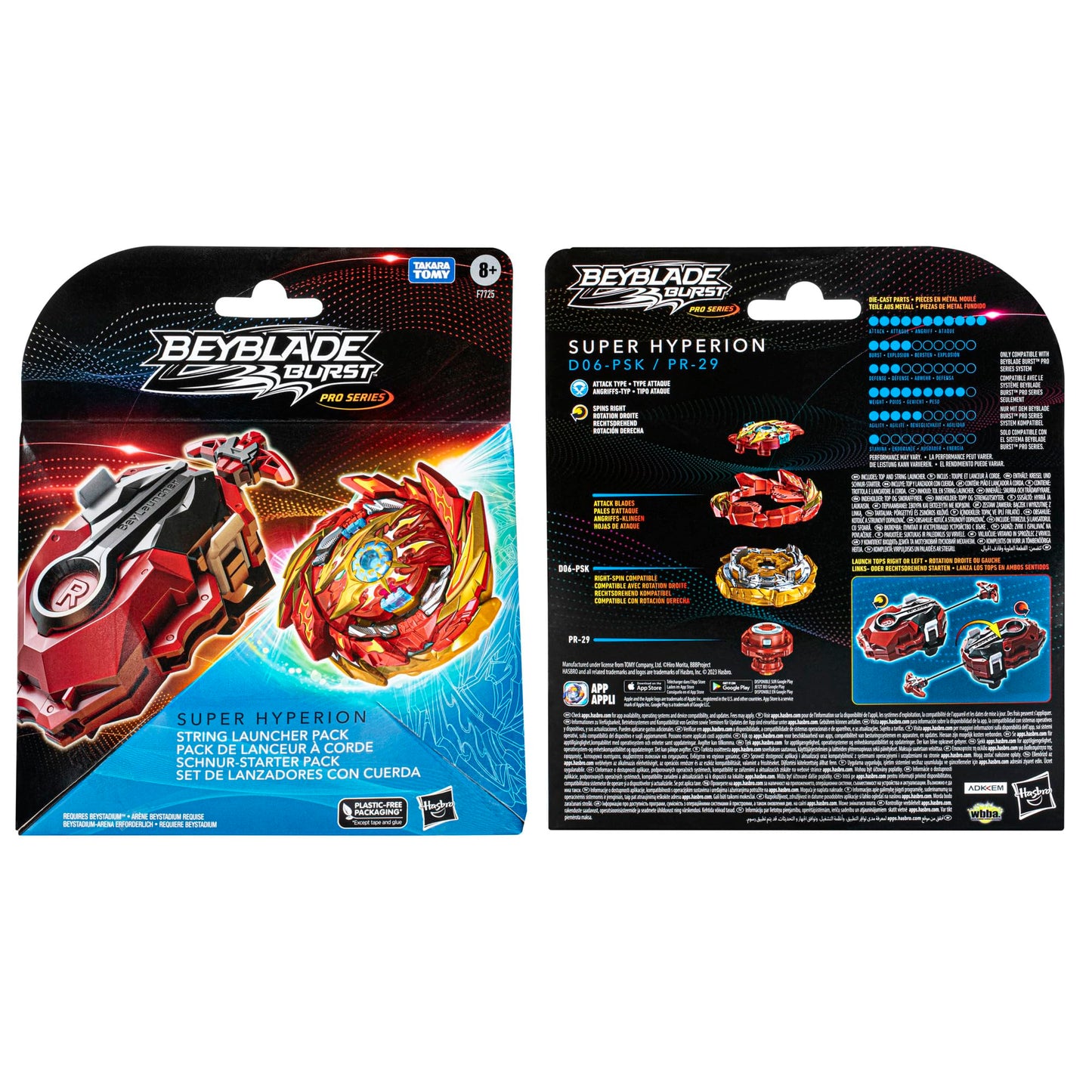 Hasbro BEY BLADE PRO SERIES SUPER HYPERION STRING LAU