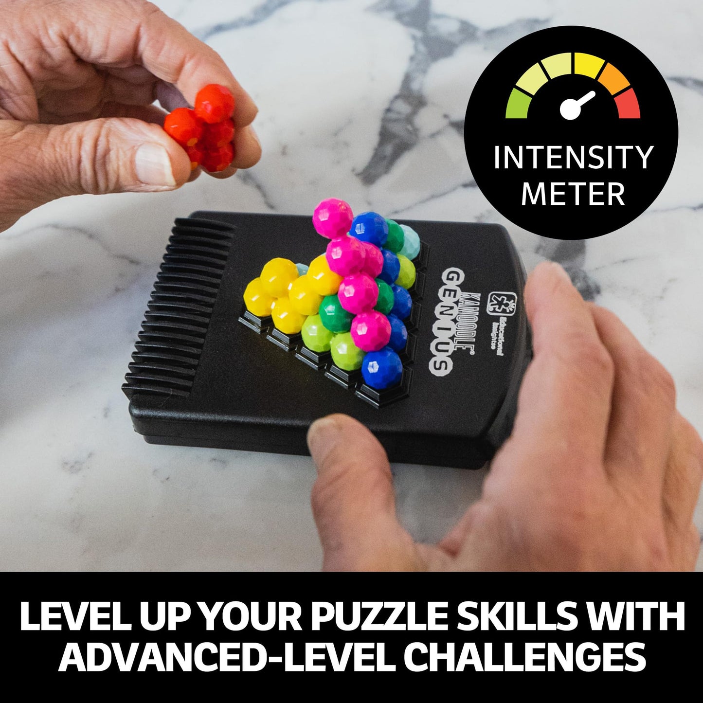 Learning Resources Kanoodle Genius 3-D Puzzle Brain Teaser Game for Adults, Teens & Kids, Over 200 Challenges, Stocking Filler, Gift for Ages 8+