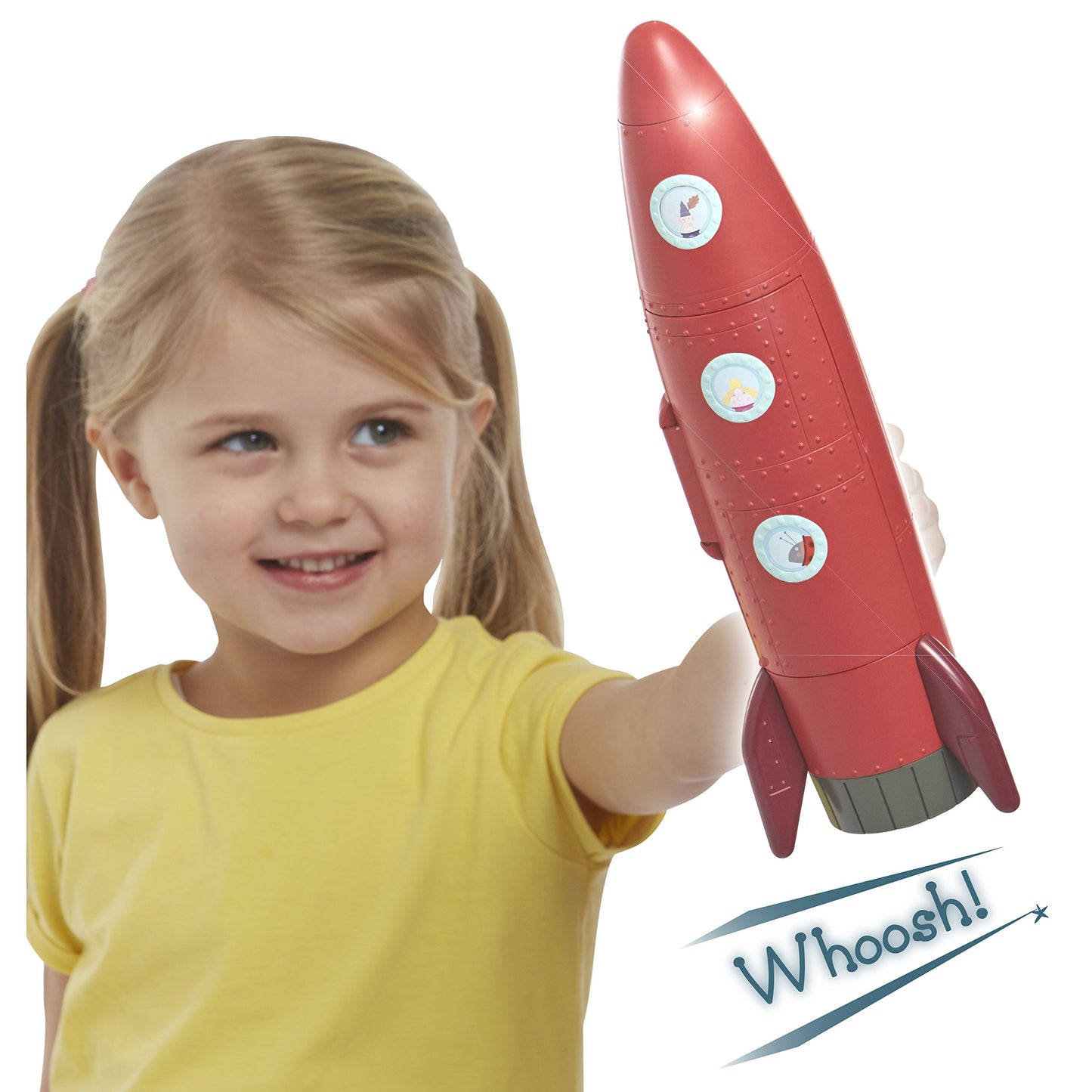 Ben & Holly 07713 Electronic Elf Rocket, Preschool, Gift for 3-6 Year Old, Little Kingom, Interactive Toy with Lights and Sounds
