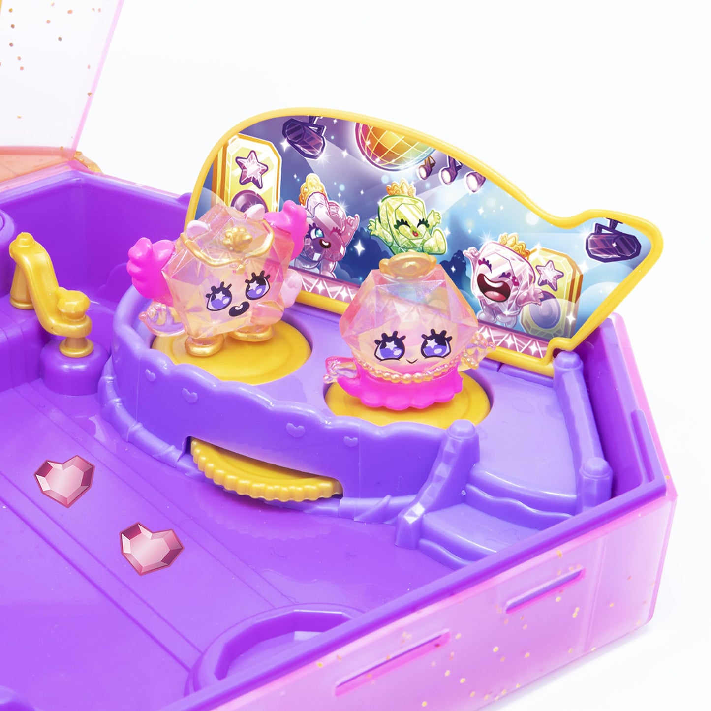 BANDAI Pinky Promise Diamond Palace Playset | Diamond Palace Playset Contains 2 Mini Playsets And 2 Exclusive Gemmy Friends | Combine Gems And Girls Jewellery For Customisable Wearable Fun