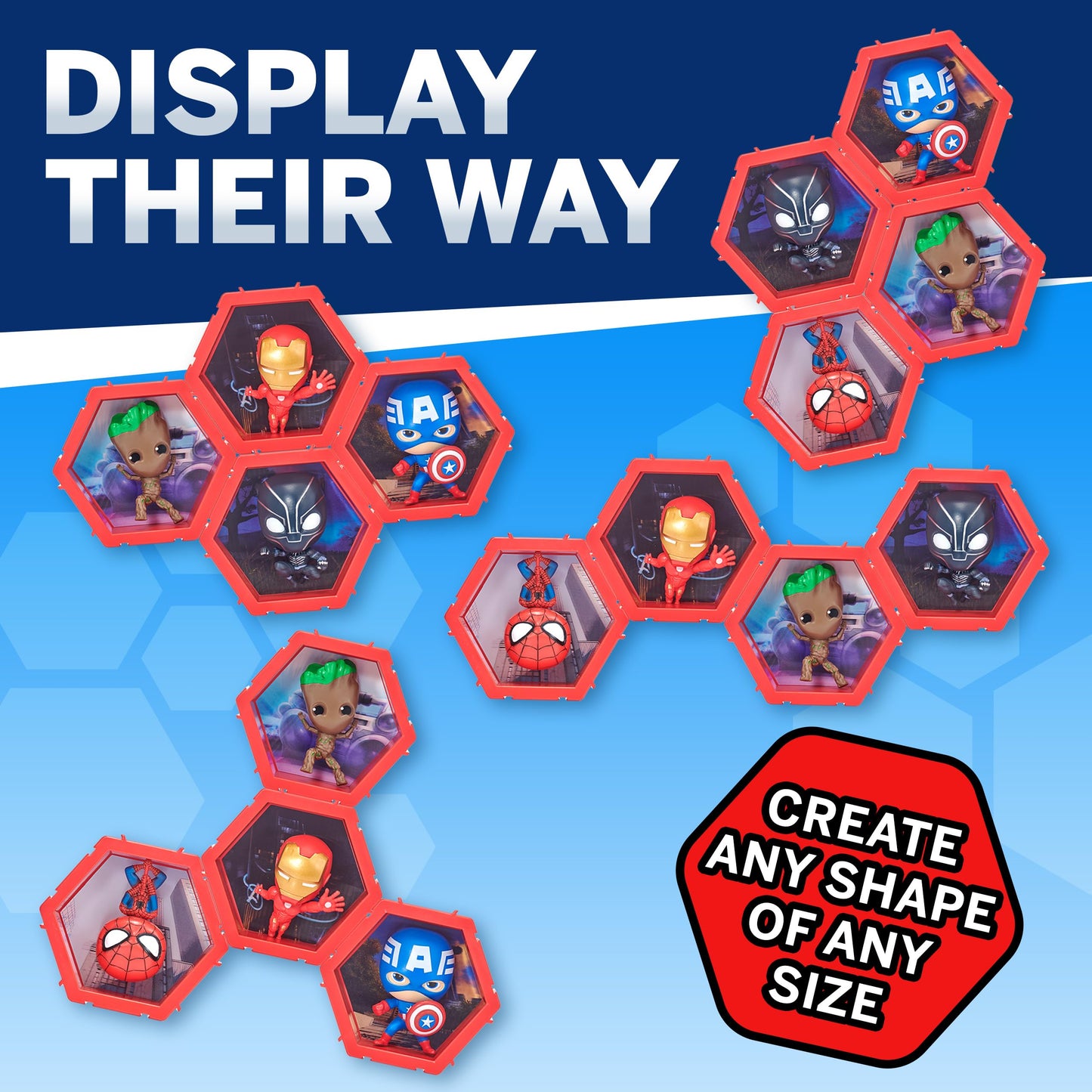 WOW! PODS Avengers Collection | Superhero Light-Up Bobble-Head Figure | Official Marvel Toys, Collectables & Gifts