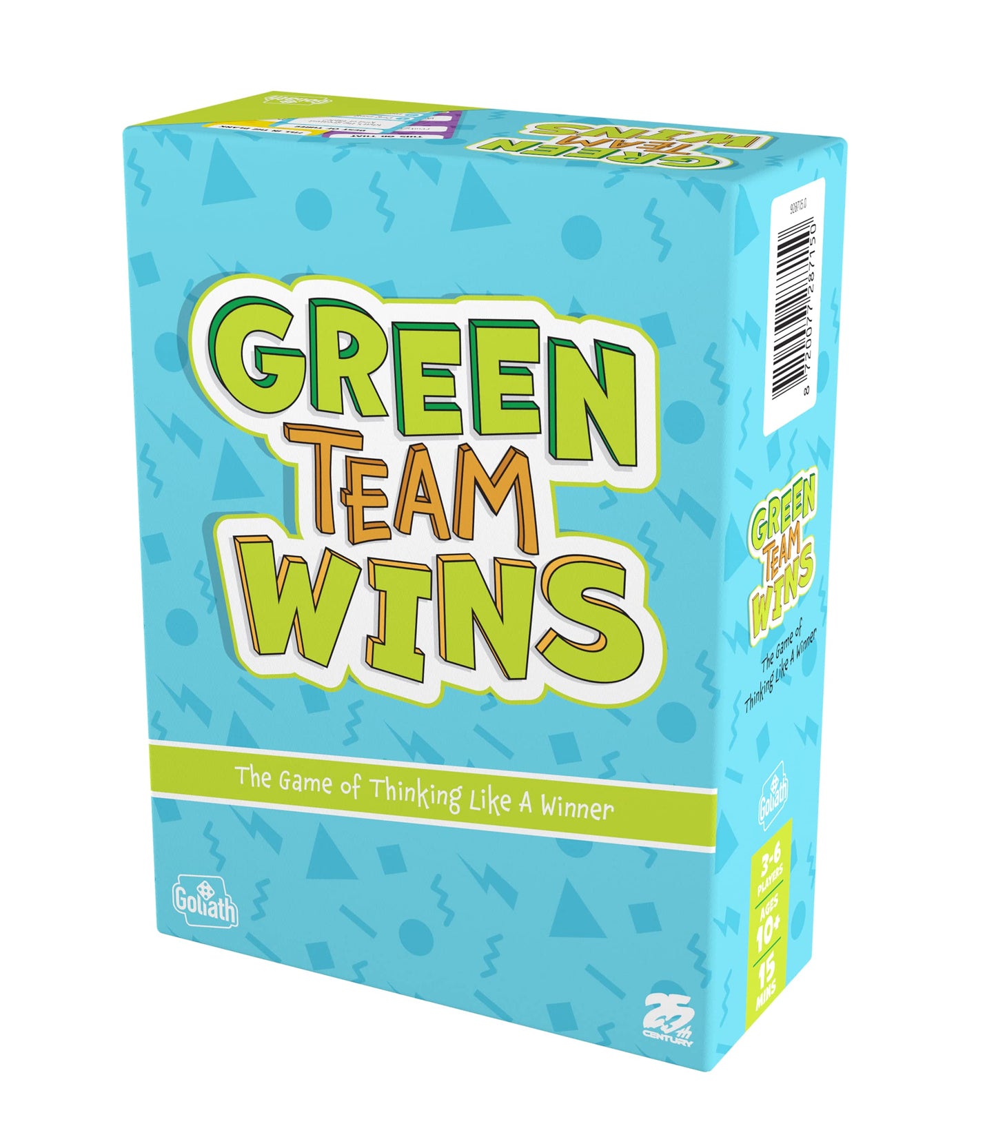 Goliath Games - Green Team Wins, The Game of Thinking Like a Winner, Family Party Games, for 3-6 Players, Ages 10+
