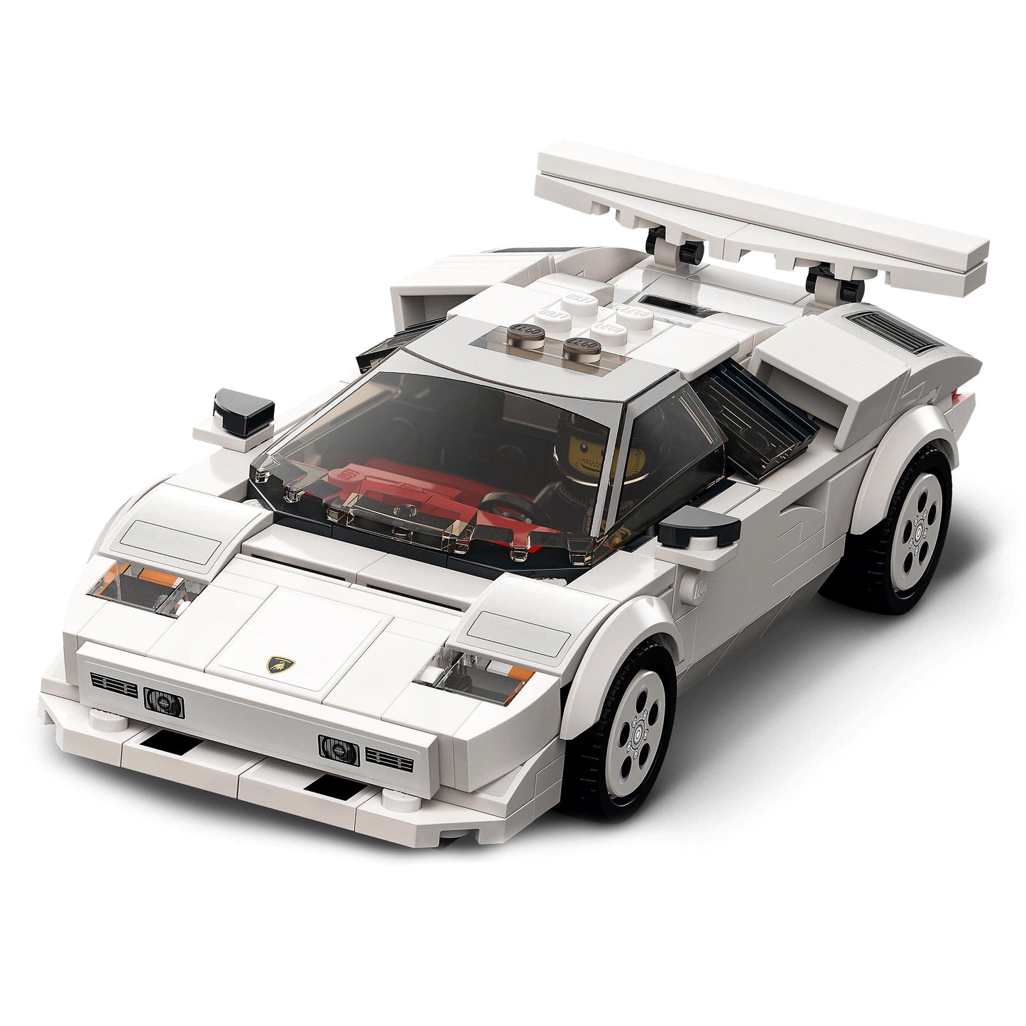 LEGO 76908 Speed Champions Lamborghini Countach, Race Car Toy Model Replica, Collectible Building Set with Racing Driver Minifigure, Multicolor