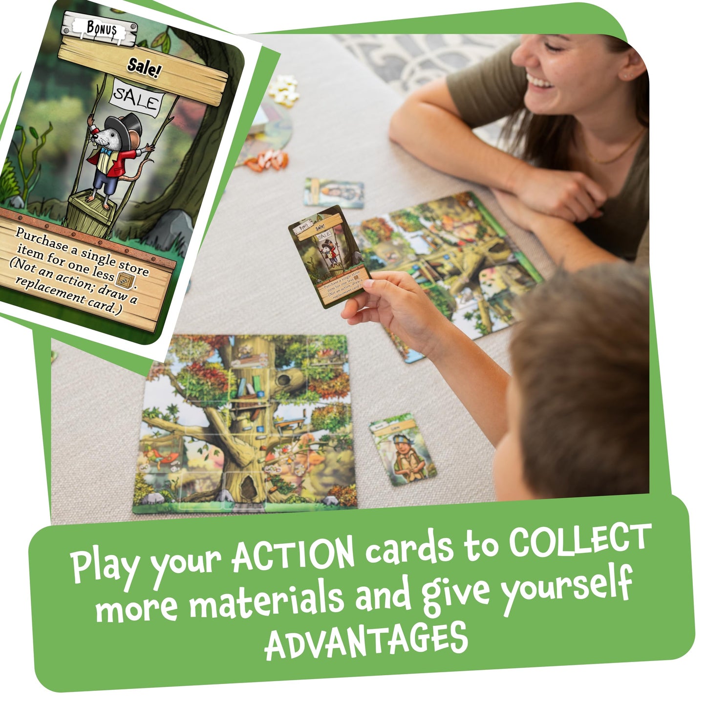 Ultimate Treehouse | Entry Level Resource Management Tile Game | Strategy Board Games for 8+ Year Olds | Family Games for 2 to 4 Players