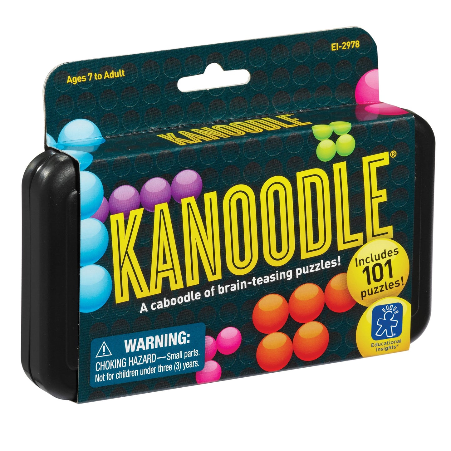Learning Resources Kanoodle 3D Brain Teaser Puzzle, Travel Game for Adults and Kids Ages 7 8 9 10+, Gift for Boys & Girls, Featuring 200 Challenges