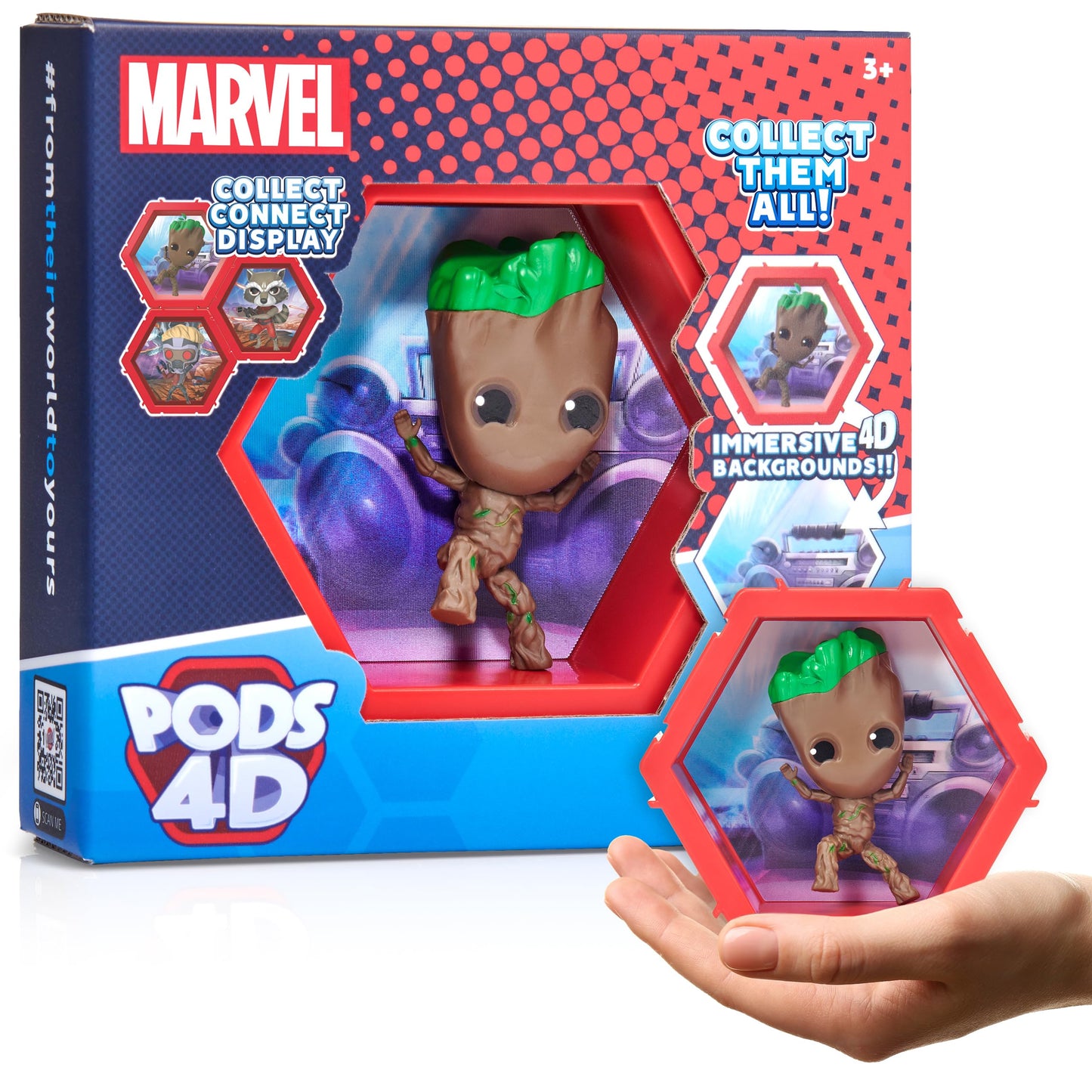 WOW! PODS Avengers Collection | Superhero Light-Up Bobble-Head Figure | Official Marvel Toys, Collectables & Gifts