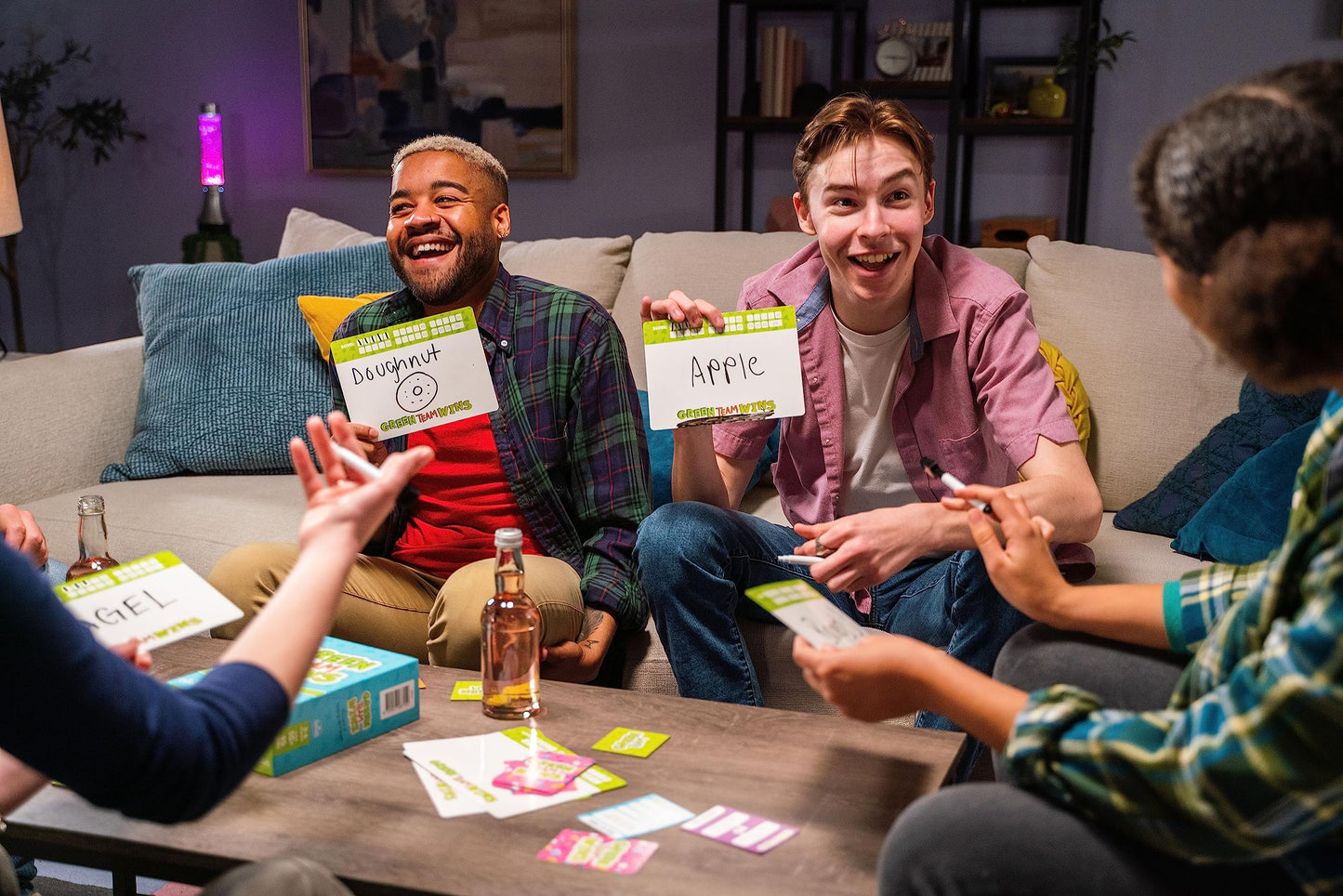Goliath Games - Green Team Wins, The Game of Thinking Like a Winner, Family Party Games, for 3-6 Players, Ages 10+
