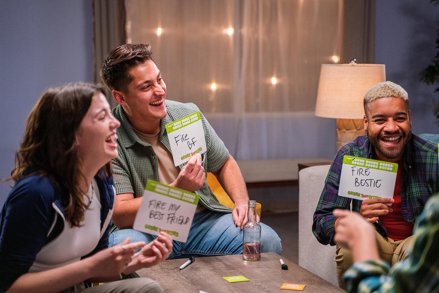 Goliath Games - Green Team Wins, The Game of Thinking Like a Winner, Family Party Games, for 3-6 Players, Ages 10+