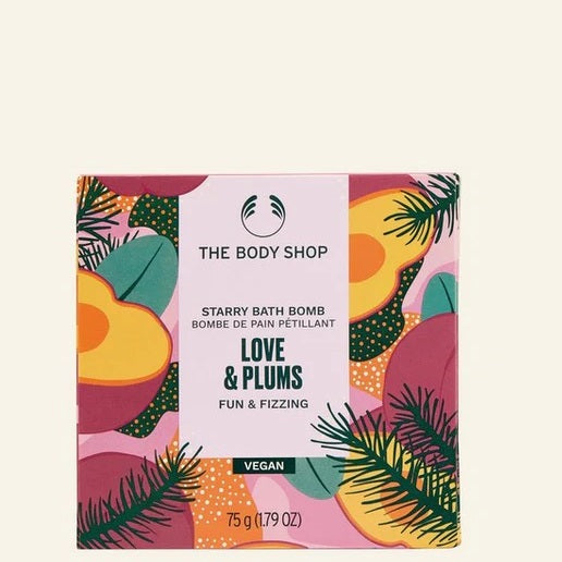 The Body Shop Love And Plums Starry Bath Bombs Limited Edition