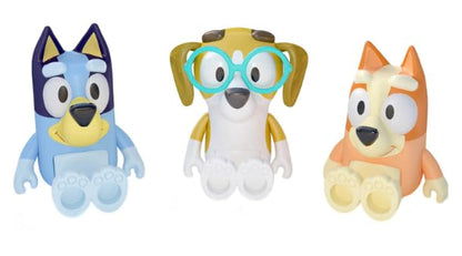 Bluey Toys: Bingo, Honey 3 Pack of Play Figures ? 3 Figures with Movable Parts ? 3 Action Figures from the hit children?s show- Official Collectable Toys, Sister Bingo and Friend Honey
