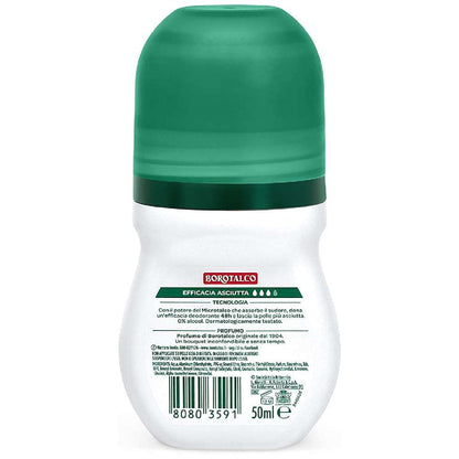 8 x Borotalco Roberts Roll-On Deodorant, Original Alcohol-Free 50 ml Deoroller from Italy
