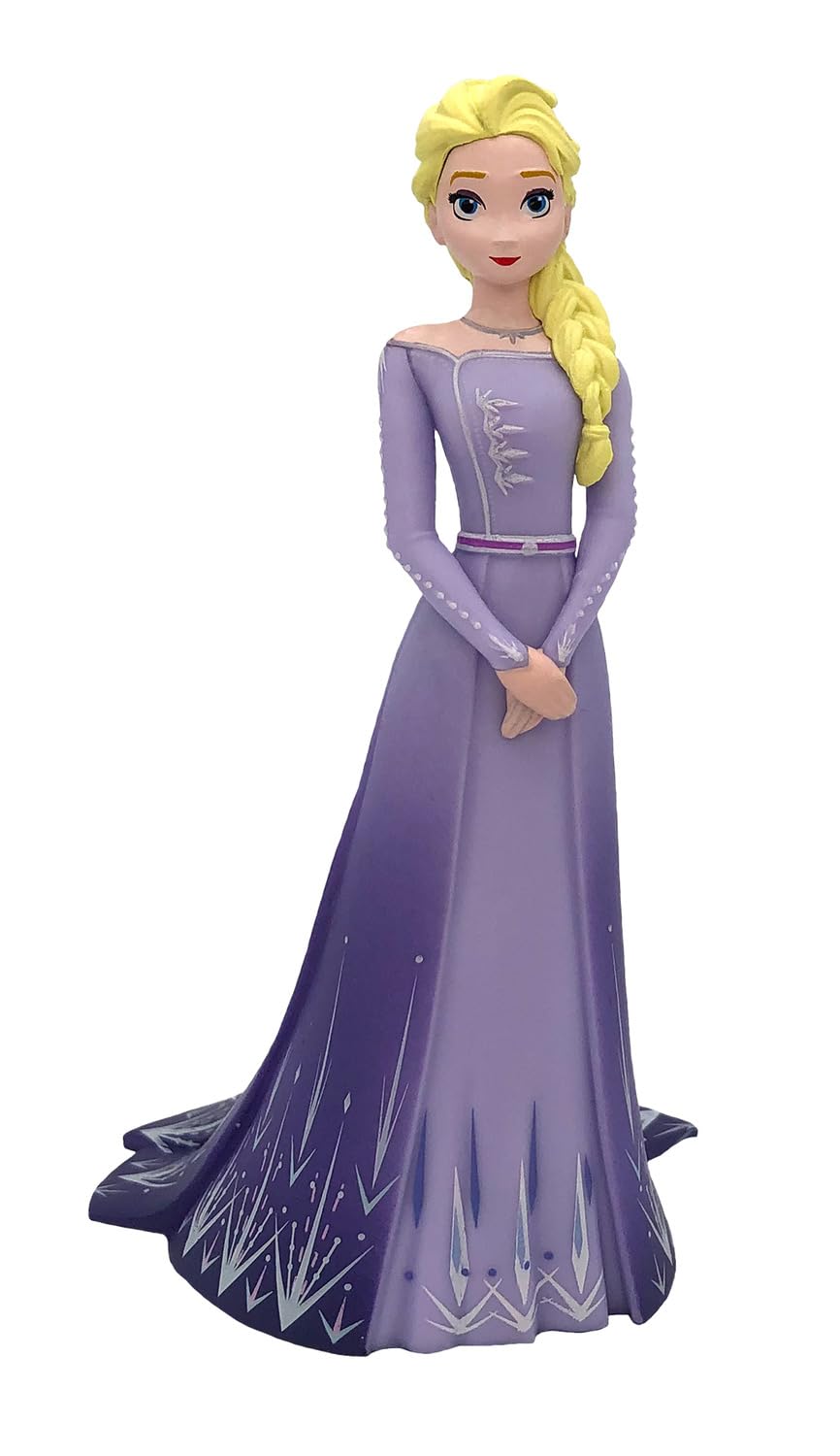 Bullyland 13415-100 Years Disney Toy Figures Set with Princess Elsa in 4 Variations, Ideal as a Small Gift for Children from 3 Years