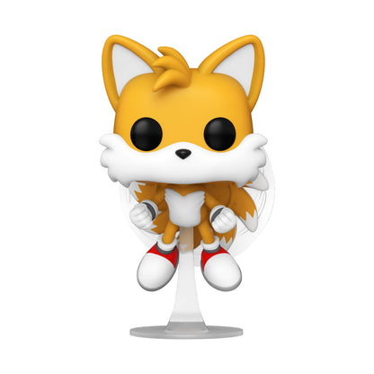 Funko Pop! Games: Sonic - Miles Tails Prower - Tails - (Flying) - Flocked - 1/6 Odds for Rare Chase Variant - Sonic the Hedgehog - Collectable Vinyl Figure - Gift Idea - Official Merchandise