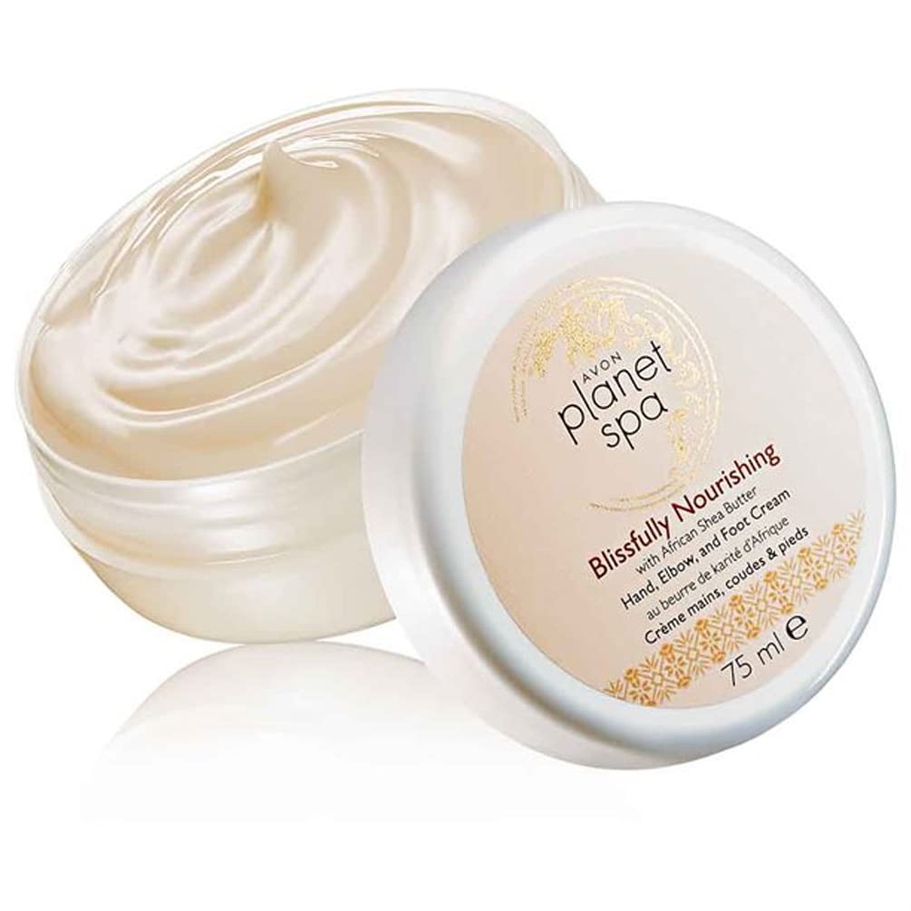 2 x Avon Planet Spa Blissfully Nourishing hand, elbow and Foot Cream with african shea cream