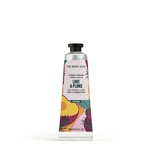 The Body Shop LOVE & PLUMS Hand Cream 30 ml 48HR HYDRATION JUICY & FESTIVE SCENT VEGAN