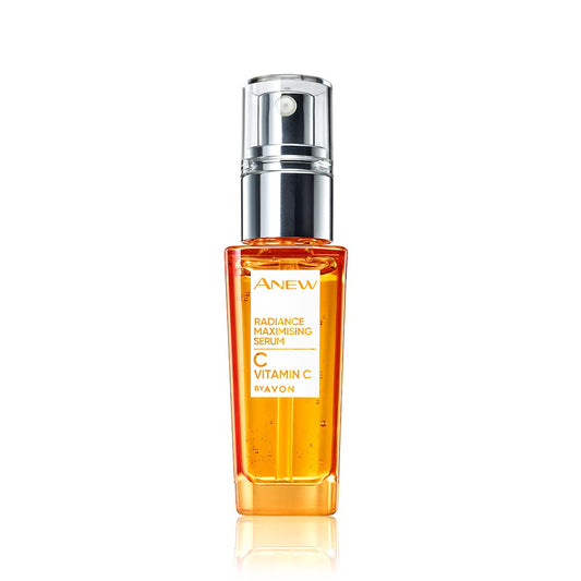 Avon Anew Vitamin C Radiance Maximising Serum 30ml, Contains 10% Vitamin C, Wakes Up Skin's Radiance, Reduces Visible Signs of Ageing, Cruelty Free