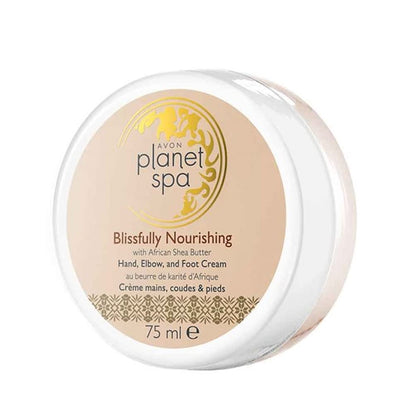 2 x Avon Planet Spa Blissfully Nourishing hand, elbow and Foot Cream with african shea cream