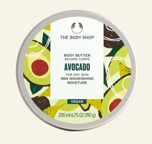 NEW!!! The Body Shop Avocado Body Butter FOR DRY SKIN, Vegan 200ml