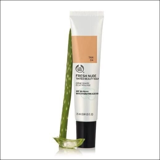 NEW!!! The Body Shop Fresh Nude BB Cream Tan 04 25ml - Tinted Beauty Balm