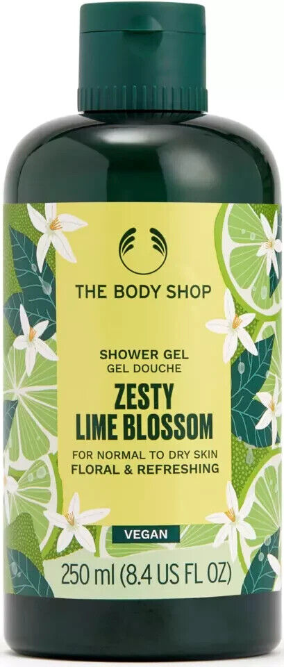 NEW!!! The Body Shop Zesty Lime Blossom Shower Gel 250 ml