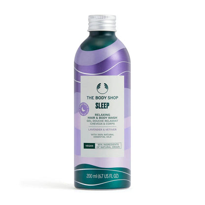 NEW!! THE BODY SHOP Sleep Relaxing Body& Hair Wash with Lavender & vetiver 200ml