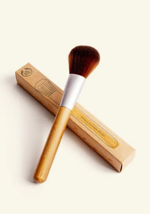 NEW!!! The Body Shop Domed Powder Brush bamboo Nylon bristles