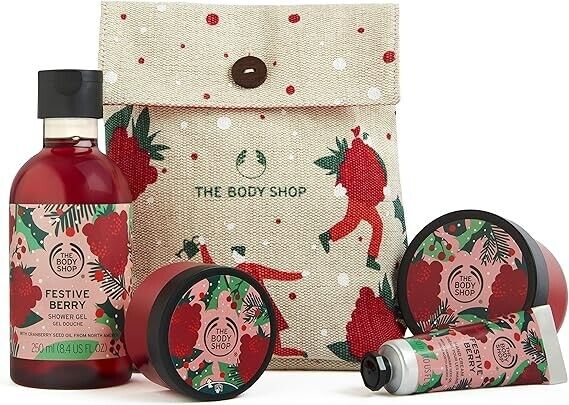 NEW!!! The Body Shop Festive Berry- 4pc Gift Set
