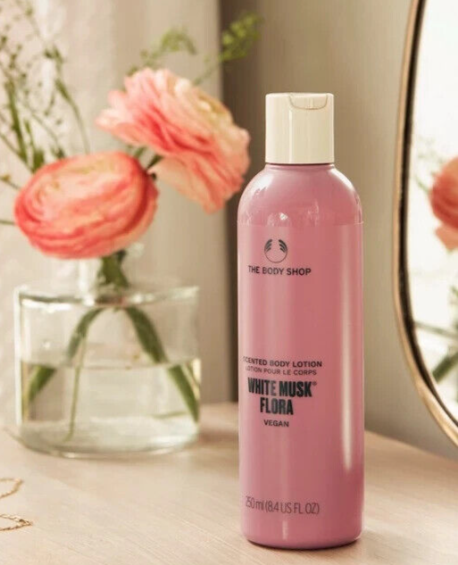 NEW!!! The Body Shop White Musk Flora scented Body Lotion 250ml