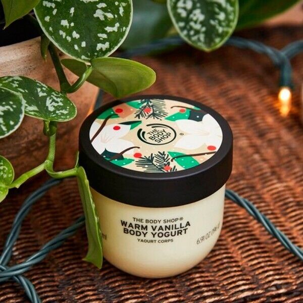 NEW!!! The Body Shop Warm Vanilla festive BODY YOGURT 196g Special Edition 2020 